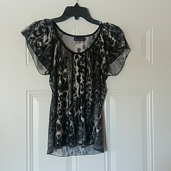 brittany black Tops - Brittany Black. Leopard top.